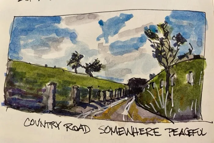 Country road somewhere peaceful