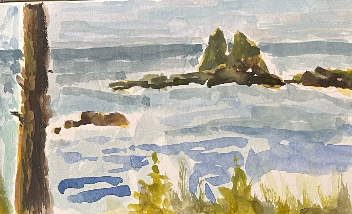 Ucluelet landscape sketch